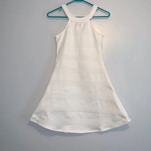 forever 21 white sleeveless mini dress (small)